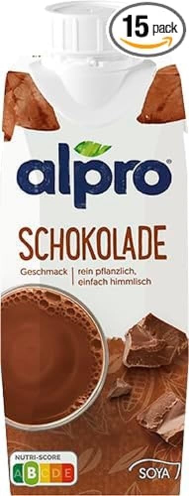 Alpro Băutură din Soia Ciocolată - Vegană, Fără Lactoză, Fără Gluten