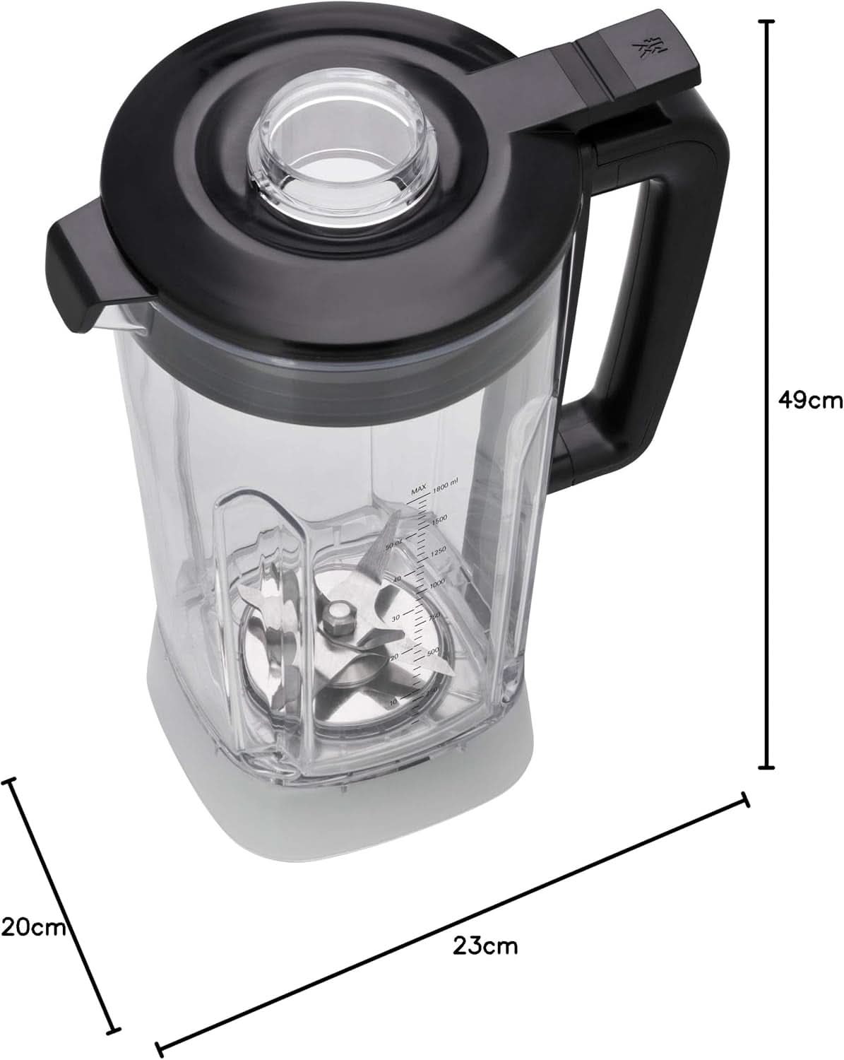 WMF Kult Pro Hochleistungs-Standmixer 1.600 Watt, 36.000 U/Min, Mixbehälter 1,8L, 6 Autoprogramme, Smoothie-, Ice Crush- Und Intervall-Funktion Mama si Copilul Naty Shop