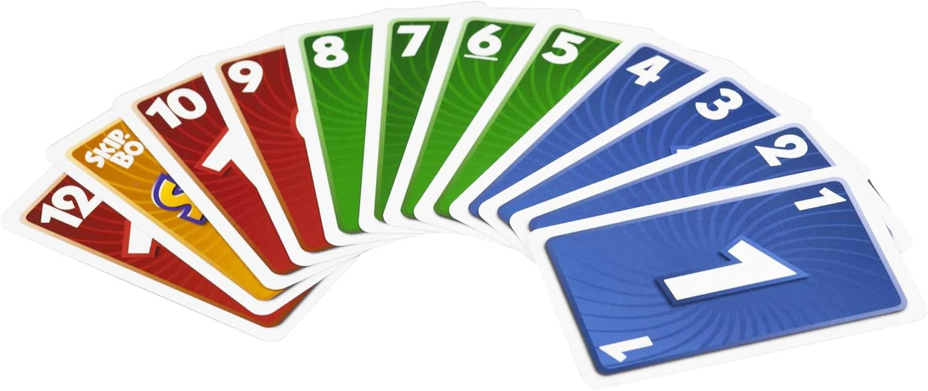 Mattel Games Skip-BO, Joc de cărți pentru familie, Perfect ca joc pentru copii, joc de călătorie sau joc pentru adulți, Joc de societate, pentru 2-6 jucători, Vârste 7+, 52370