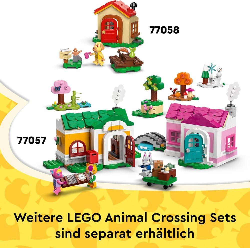 LEGO Animal Crossing - Eugens Museumssammlung - Interaktives Spielset mit Eugen & Liliane Minifiguren, Dinosaurierfossilien & Zubehör - Gamer Geschenk für Mädchen & Jungen ab 7 Jahren - 77056
