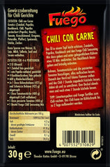- Chili con Carne Seasoning Mix | Würzmischung für Chili con Carne, vegetarisches Chili sin Carne | Für 4-6 Portionen | Vegan, ohne Geschmacksverstärker | 30 g im Beutel