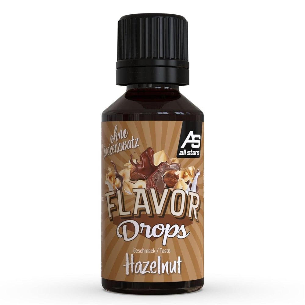 ALL STARS Flavor Drops, Picături aromate fără zahăr adăugat și fără calorii - Dulceață și aromă pentru alimente, 30 ml Indulcitori Naty Shop Alune 30 ml