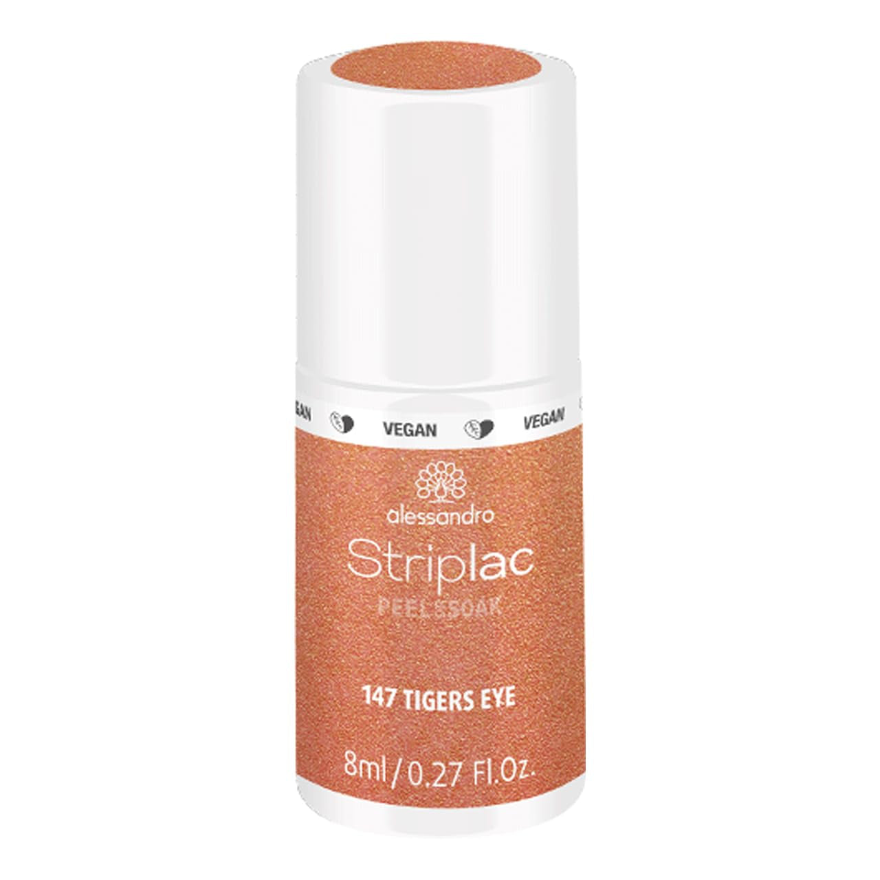 alessandro Striplac UV-Nagellack Flat White – Schonend und langanhaltend – Einfache Entfernung dank Peel-Off-Technologie – Vegan und tierversuchsfrei – 8 ml