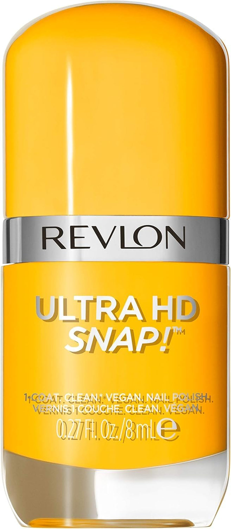 Oja Revlon Ultra HD Snap, formulă vegană de lungă durată, uscare rapidă și aplicare într-un singur strat, acoperire completă, culoare (8 ml) Hot Stuff (007), unisex