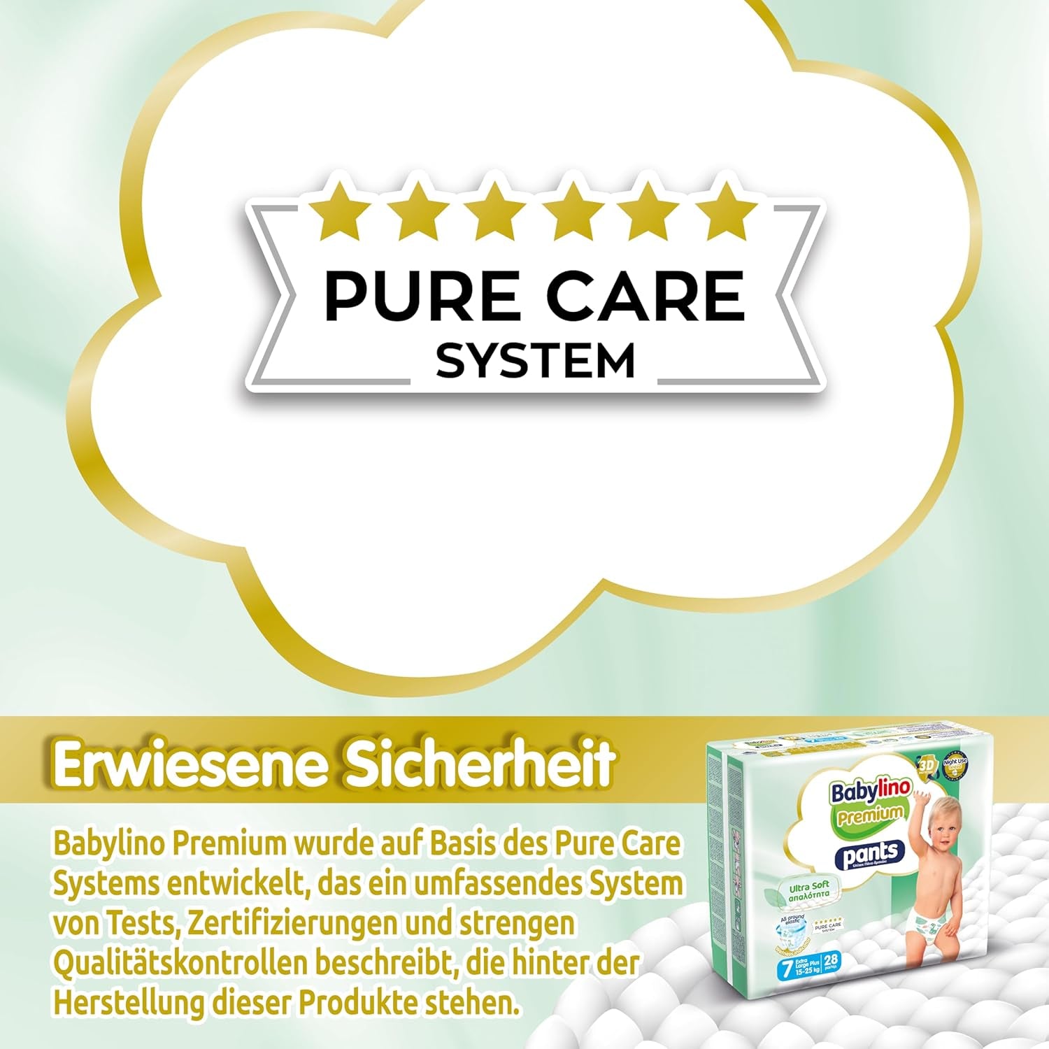 Pantaloni Premium, mărimea 7, cu filtru ultra-moale, XL Plus (15-25 kg), 28 bucăți