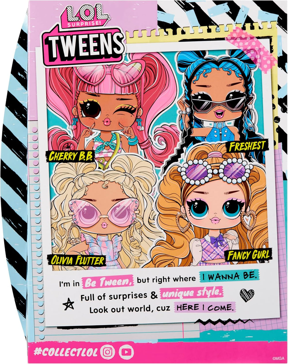 L.O.L. Surprise! Tweens Core Doll - Freshest - Enthält 1 Modepuppe mit Outfit und Accessoires, 4 zum Sammeln, Frischeste