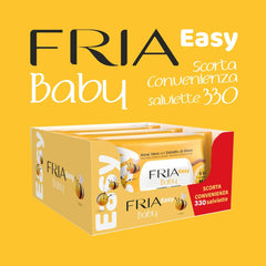 Șervețele umede Easy Baby, cu aloe vera și extract de miere cu efect hidratant pentru piele, testate dermatologic, pachet de 330 de șervețele