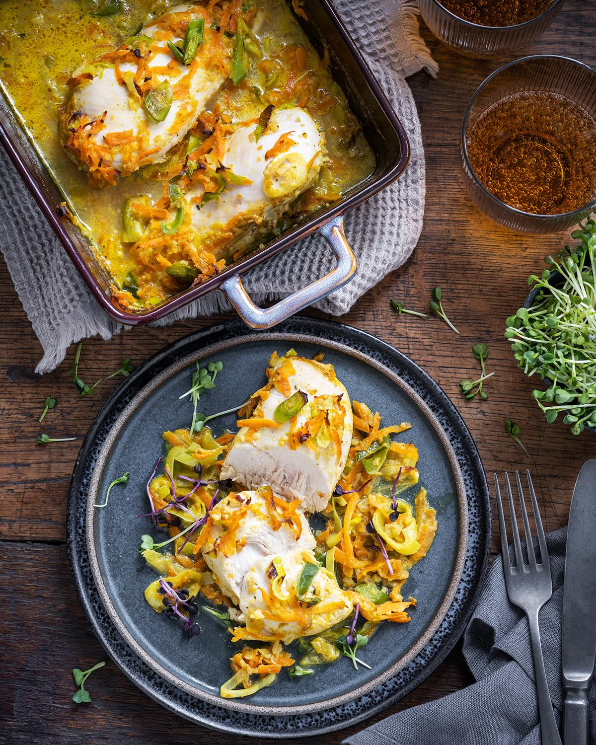 MAGGI Fix für Zwiebel-Sahne Hähnchen, Würzmischung, mit natürlichen Zutaten*, für 3 Portionen, 1er Pack (1 x 26g)