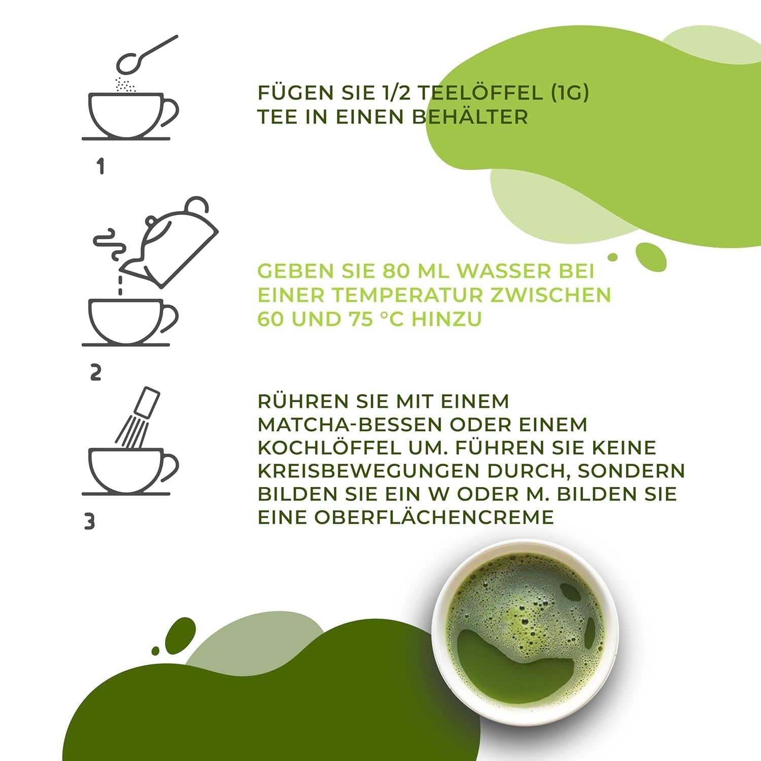 Ceai japonez Matcha, calitate premium, pudră. 100% natural. Reducător de ceai verde, detoxifiant puternic și antioxidant. Matcha pur cultivat - Origine: Japonia (100 g)