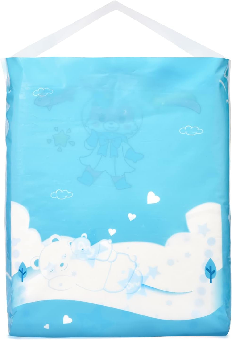 Scutece imprimate pentru adulți 5500-5800 ml, pachet de 2, 3 imprimeuri, asortate aleatoriu - Astro Babies (L)