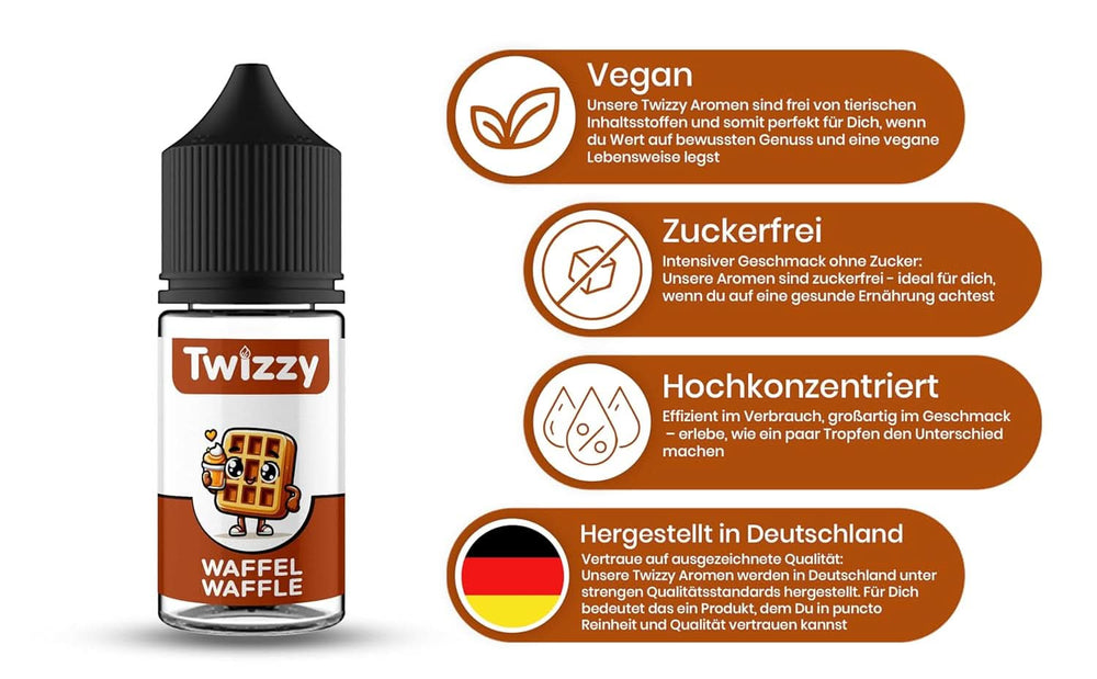 Twizzy Waffle Food Flavouring - 30 ml - Aromă intensă - Ideală pentru coacere Arome Naty Shop
