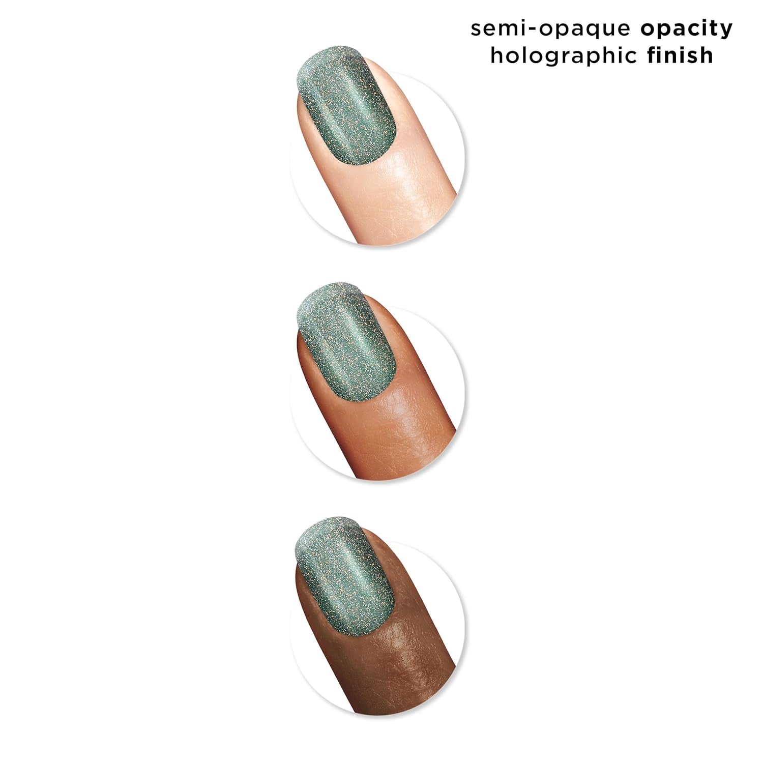 Oja Insta-Dri Holo-Glow All That Shimmers, ușor de utilizat, de lungă durată, culori frumoase, ușor de aplicat pe unghii, nu se ciobește, 19 ml