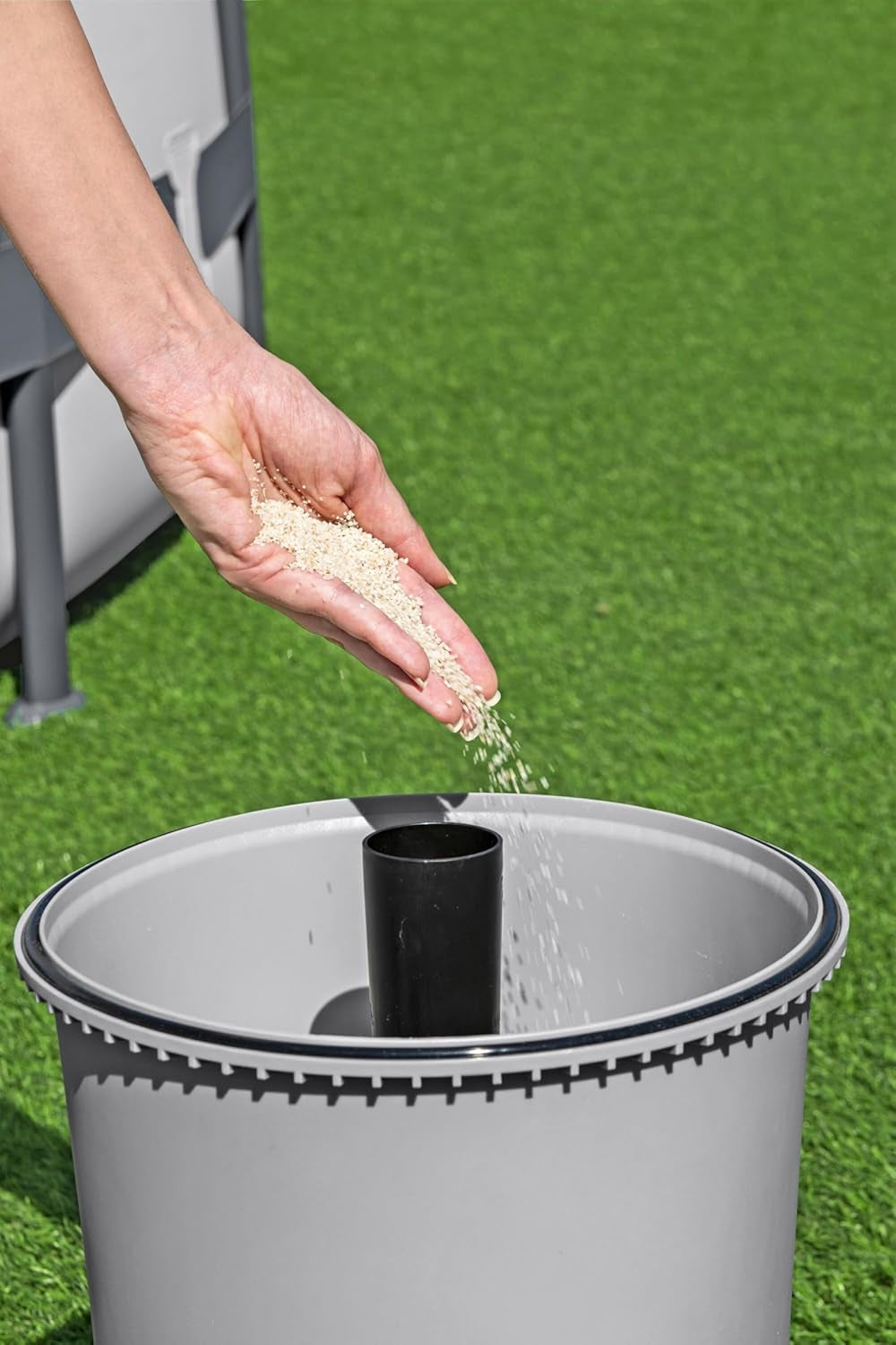 Bestway 58515-7 Pompă cu filtru de nisip, 3.596 l, Gri