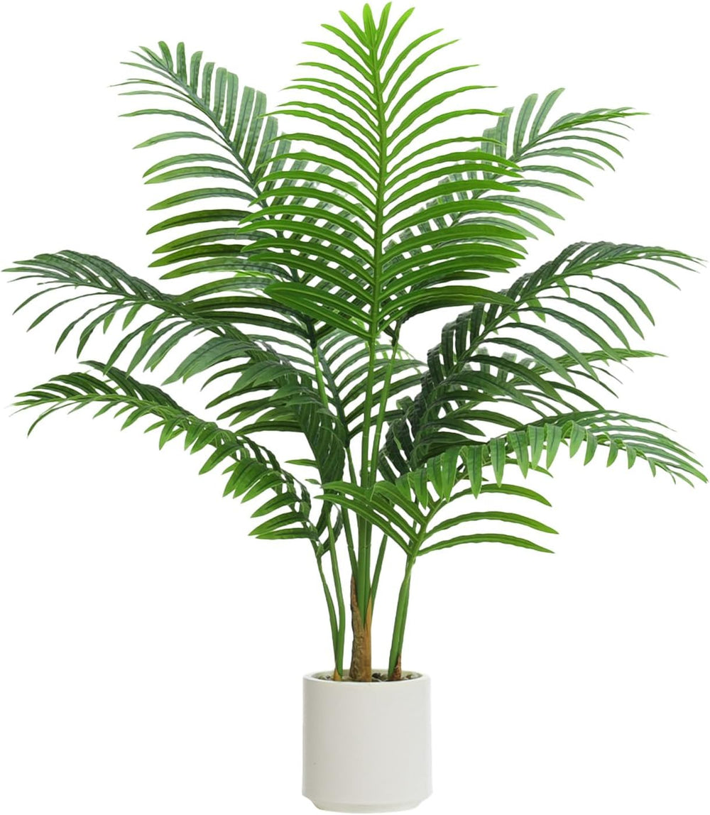 Künstliche Gefälschte Palme 180CM Tropische Bäume Im Topf Mit 18 Stämmen Und Echter Rinde Design Areca Boden Pflanze Gefälschte Palme Pflanze Für Indoor Outdoor Home Decor