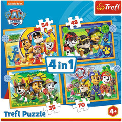 PAW Patrol, puzzle 4 în 1 (puzzle pentru copii) Puzzle Naty Shop Titlu implicit