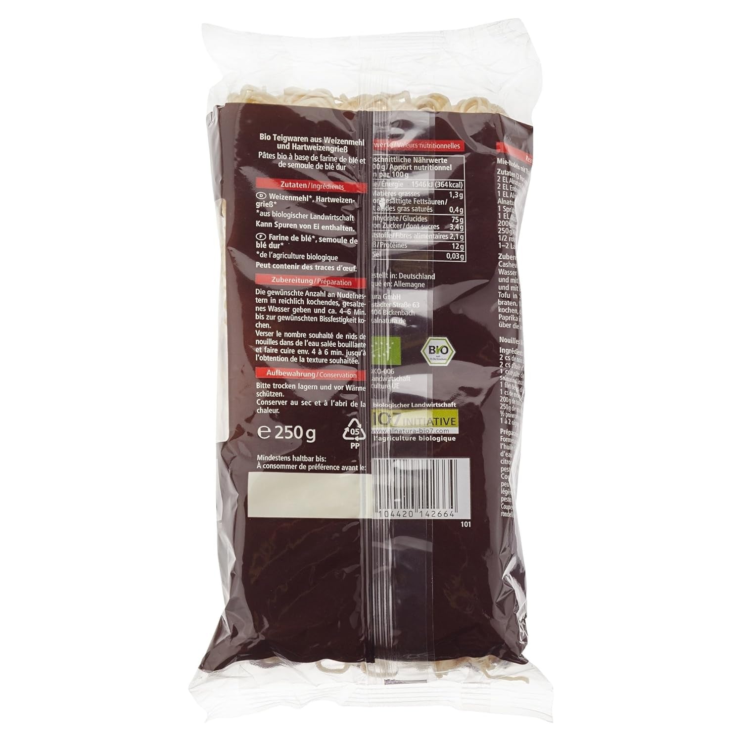 Tăiței Mie organici, 250g