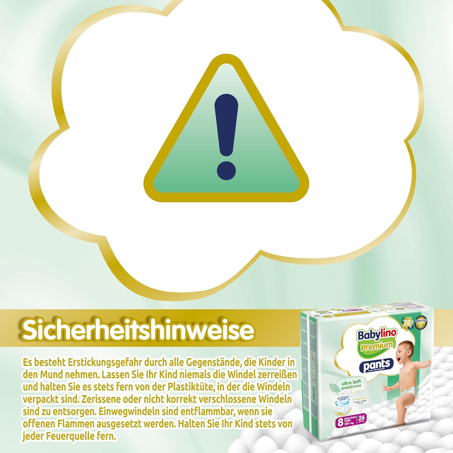 Pantaloni Premium Mărimea 8 cu Filtru Ultra-Moale, XXL (20+ kg), 26 bucăți