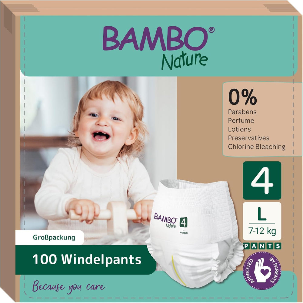 Scutece infantile Bambo Nature, mărimea 6 (15+ kg) - cutie lunară cu 90 bucăți | Scutece infantile cu protecție îmbunătățită împotriva scurgerilor | Confort și libertate maximă pentru copiii activi | Scutece testate dermatologic