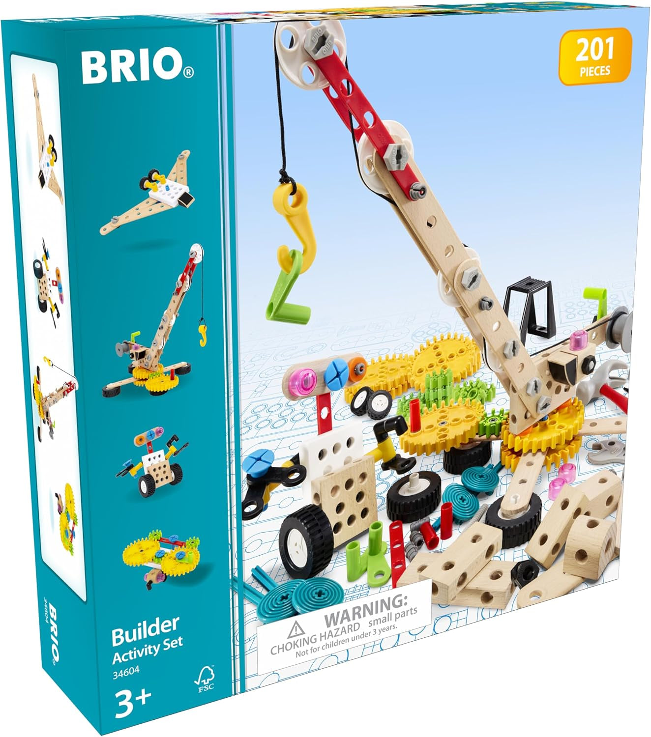 BRIO Builder – 34604 Builder Kindergartenset | Entwicklungsförderndes Rollenspiel- & Konstruktionsspielzeug für Kinder ab 3 Jahren