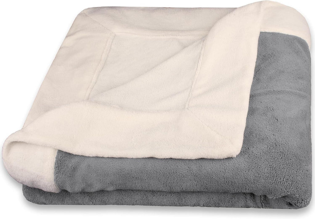 Celinatex pătură pufoasă 150 X 200 Cm albastru deschis pătură canapea cald pătură moale microfibră Fleece Oeko-Tex Montreal Paturi si Cuverturi Besuche den CelinaTex-Store Alb crem / gri 130 X 170 Cm