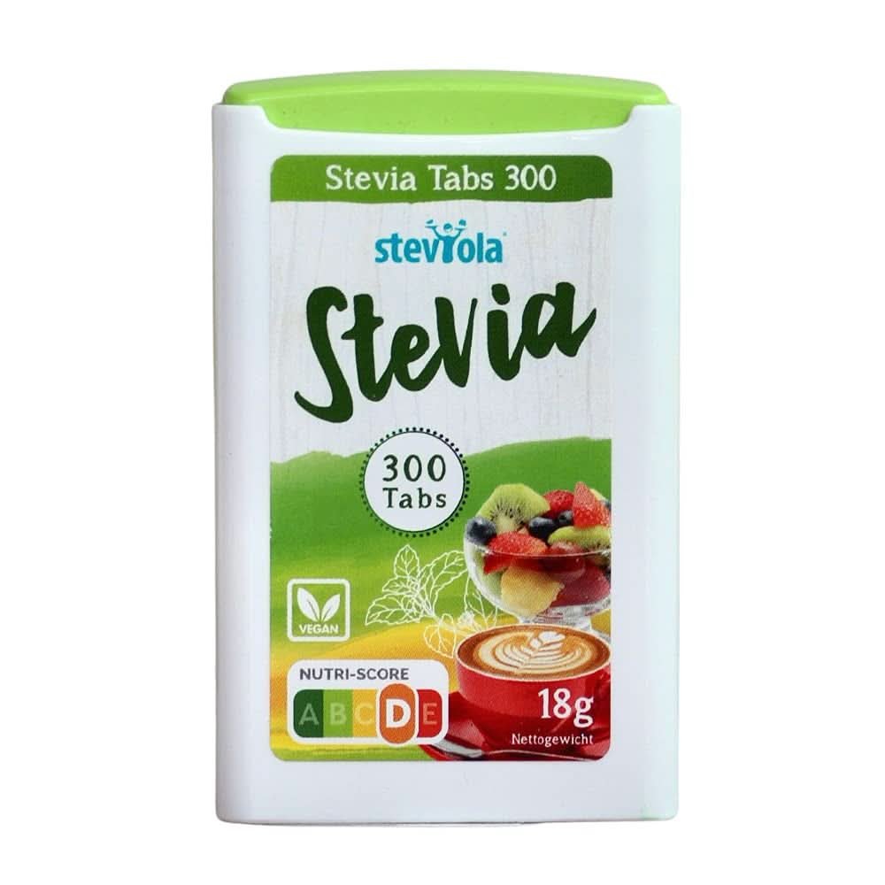 Steviola | Îndulcitor Stevia | Îndulcitor fără calorii, 300 grame Indulcitori Naty Shop 300 comprimate