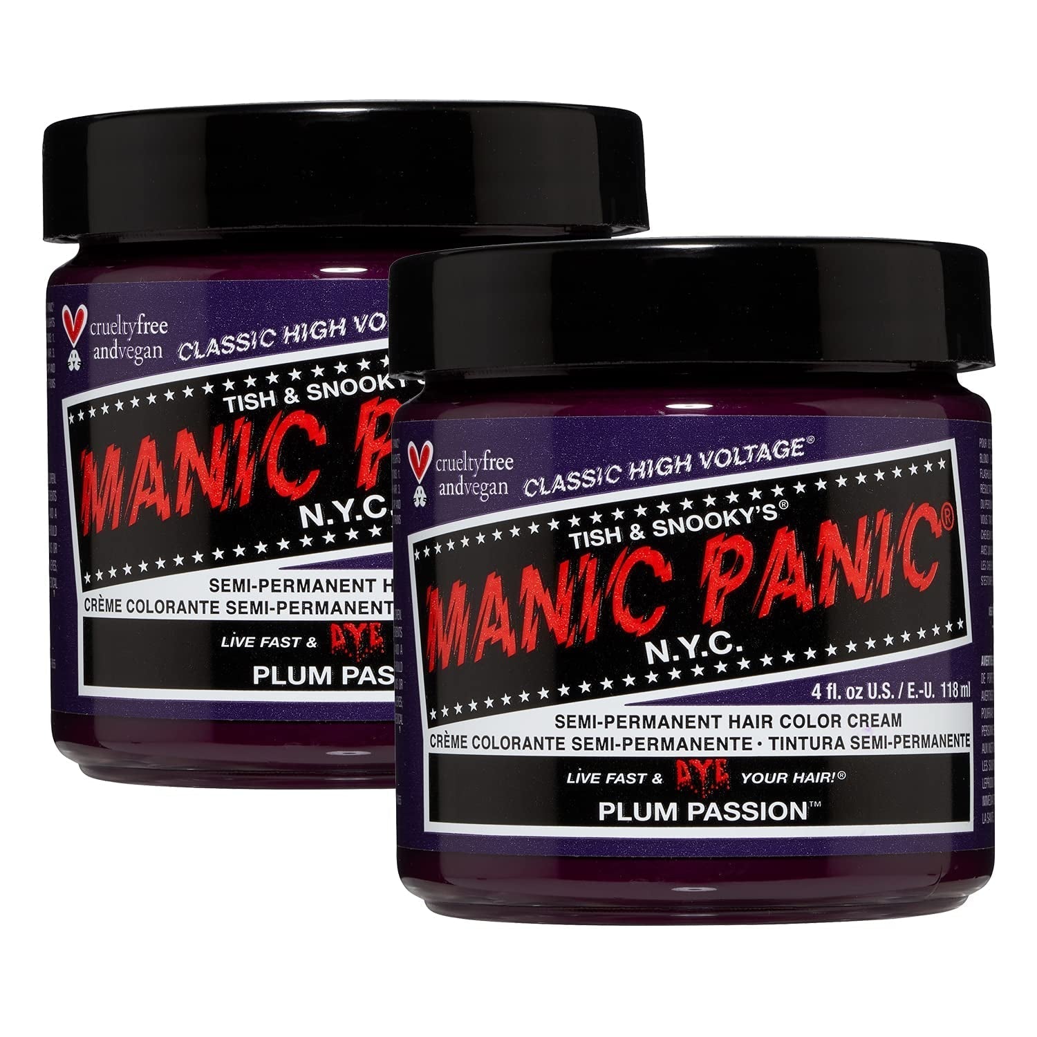 Manic Panic Electric Lizard Classic Cream, vegan, fără cruzime, vopsea de păr verde semipermanentă 118ml