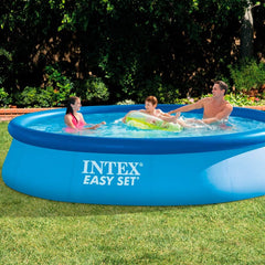 Piscină Easy Set cu filtru - Piscină supraterană 396cm x 84cm și prelată 396cm