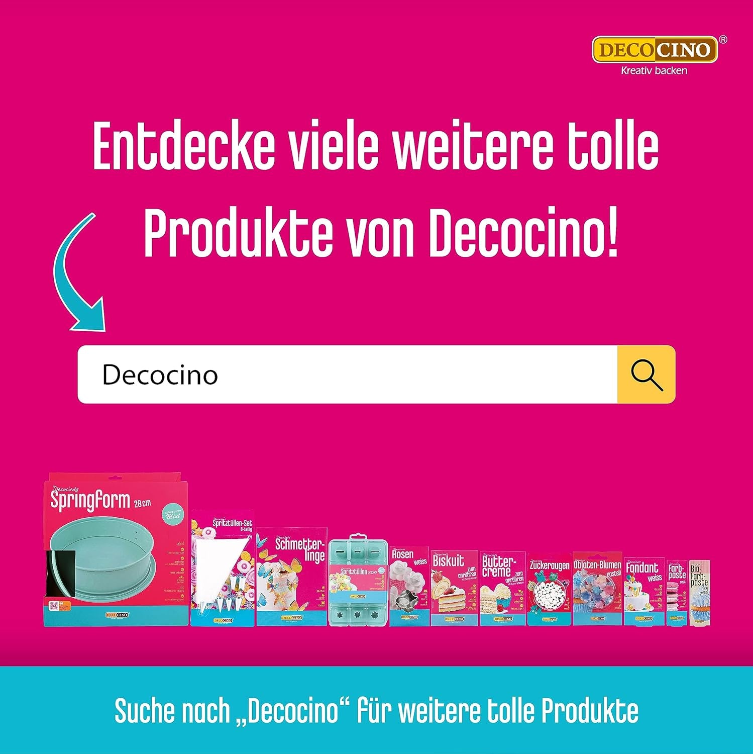 DECOCINO Biskuit Backmischung (250 G) – Einfache Zubereitung – Gelingsicher – Zum Backen Von Luftigen Biskuitböden, Creme-Torten, Biskuitrollen Uvm. Naty Shop
