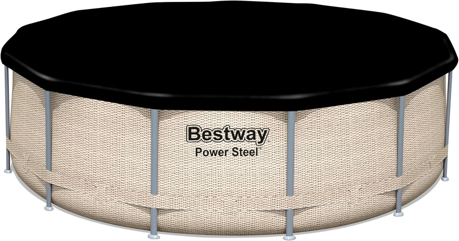 Prelată Bestway din PVC Ø 401 cm, neagră, rotundă