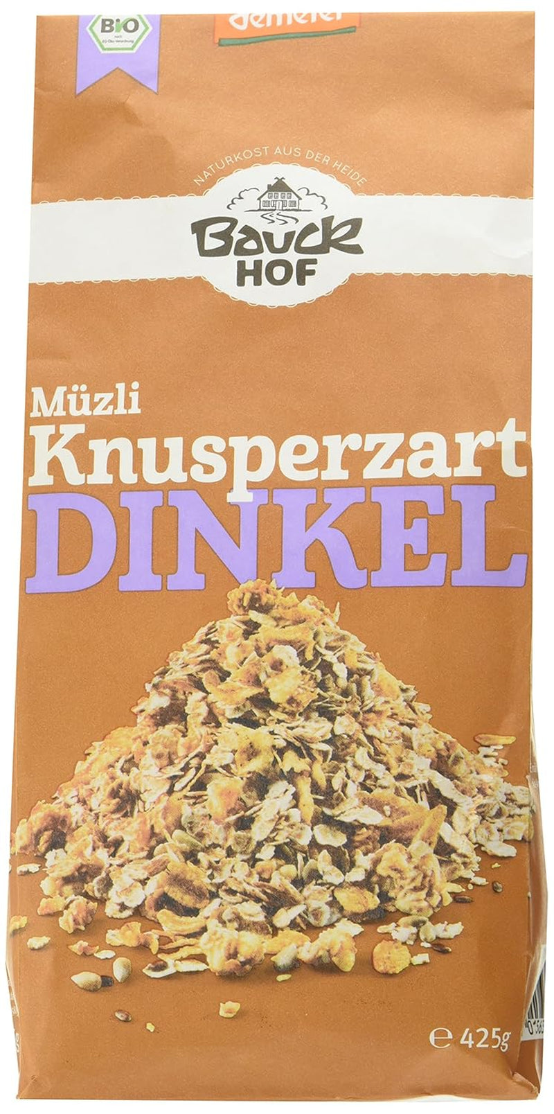 muesli crocant cu speltă Hof (1 x 425 g) pachet de 1