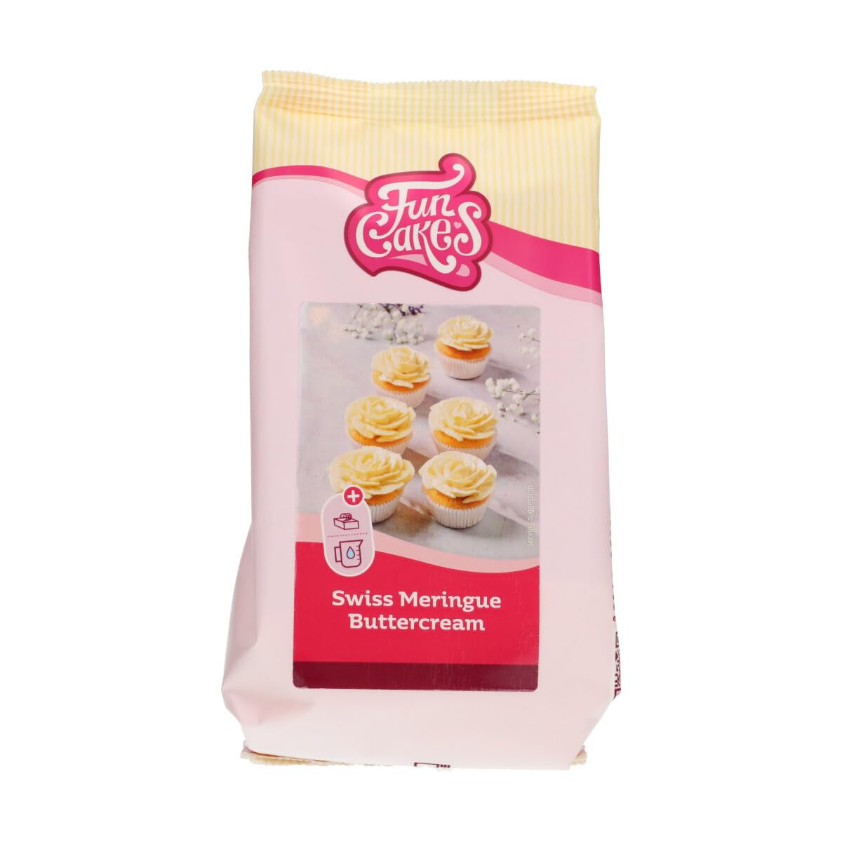 Funcakes Mix Für Schweizer Baiser Buttercreme: Einfach Zu Verwenden, Cremig, Perfekt Zum Dekorieren, Abdecken Und Füllen Von Kuchen, Belag Auf Cupcakes. 400 G. Amestec pentru copt si gatit Naty Shop Default Title