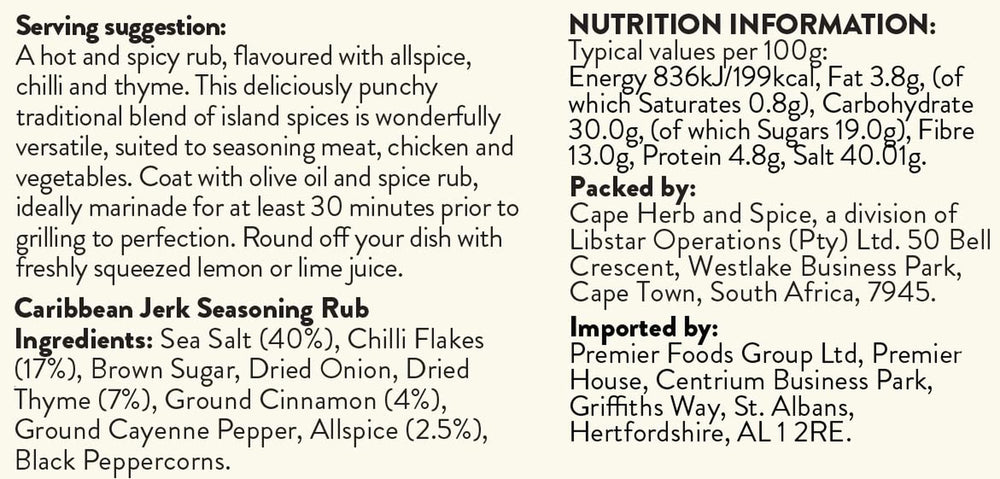Rub Carribean Jerk, 100g