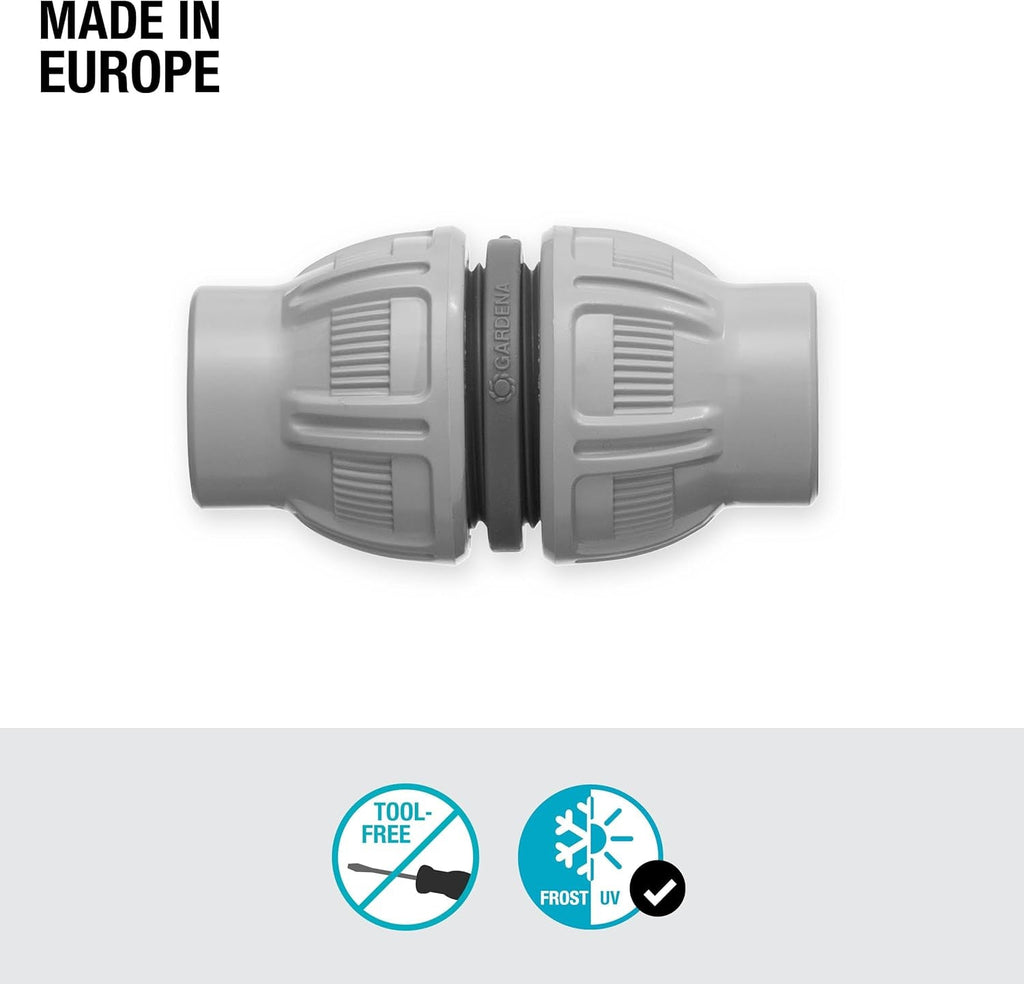 Reparator Gardena Liano 1/2 inch: Conexiune practică a două capete de furtun Liano, reparare durabilă a furtunurilor textile deteriorate, rezistent la îngheț și UV (18230-20)