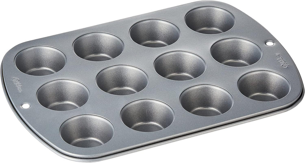 Wilton 24 Er Mini-Muffinbackform, Antihaftbeschichtet, Silber Matrite si tavi pentru copt Naty Shop 3.27 X 21.05 X 28.72 Cm