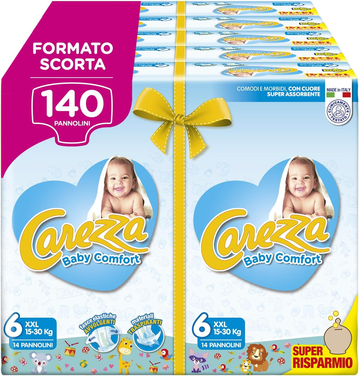 Baby Comfort XXL | Mărimea 6 (16-30 kg) | 140 scutece
