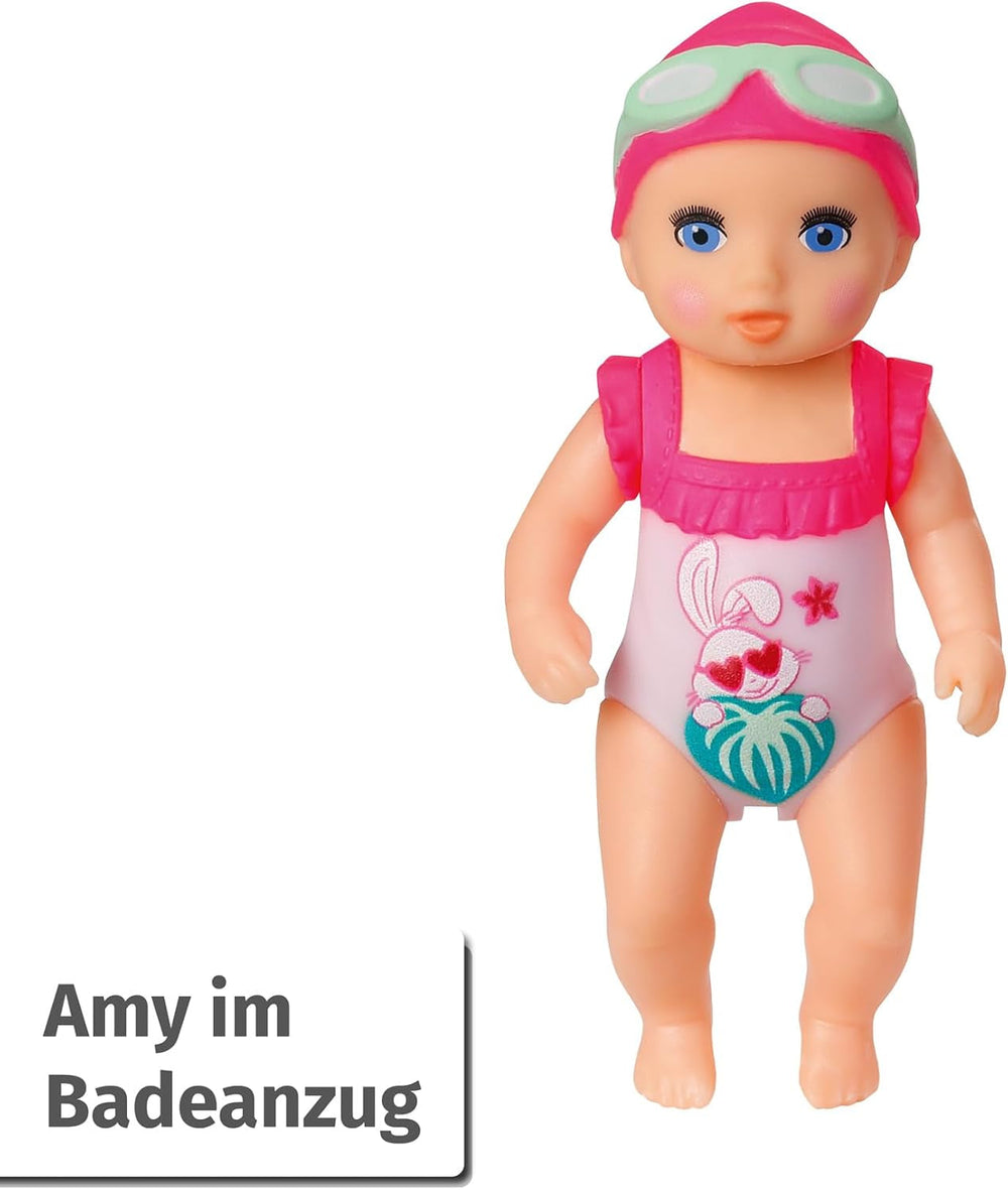 BABY Born Minis set de joacă pentru cadă cu păpușă Minis Amy și rață, 906101 Zapf Creation Papusi Naty Shop