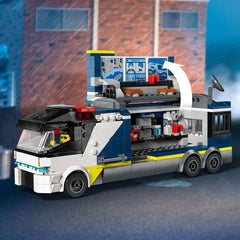 Camion de poliție LEGO City cu laborator, set de poliție cu quad și camion de jucărie pentru copii, cadou pentru băieți și fete de la 7 ani, plus 5 minifigurine - 2 polițiști, 1 om de știință și 2 escroci 60418 Seturi de constructie Besuche den LEGO-Store