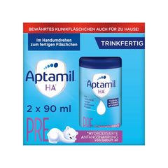 Aptamil HA Pre Ready to Drink – Lapte hidrolizat pentru sugari de la naștere – 4 x 2 x 90 ml