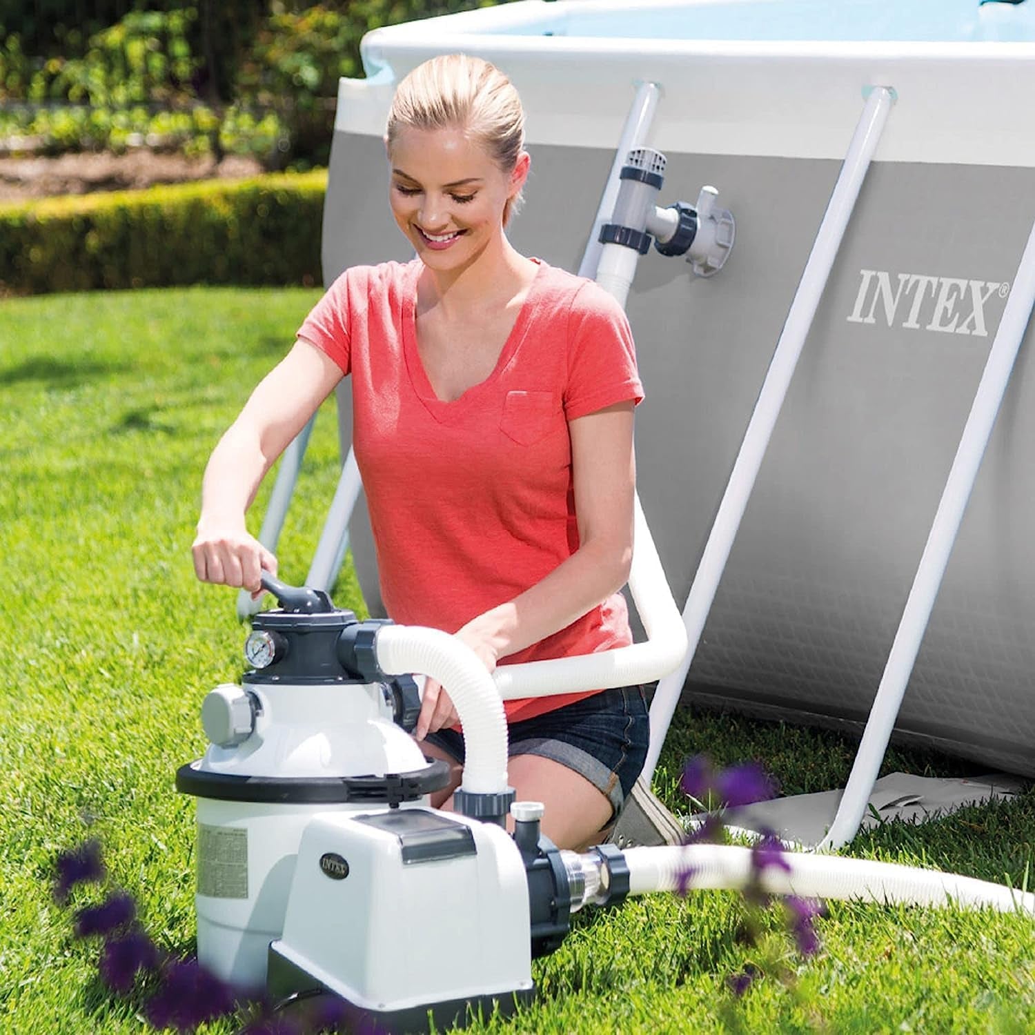 Sistem de filtrare cu nisip Intex Krystal Clear 7,9 m³ pentru piscine de până la 36.000 l 26646