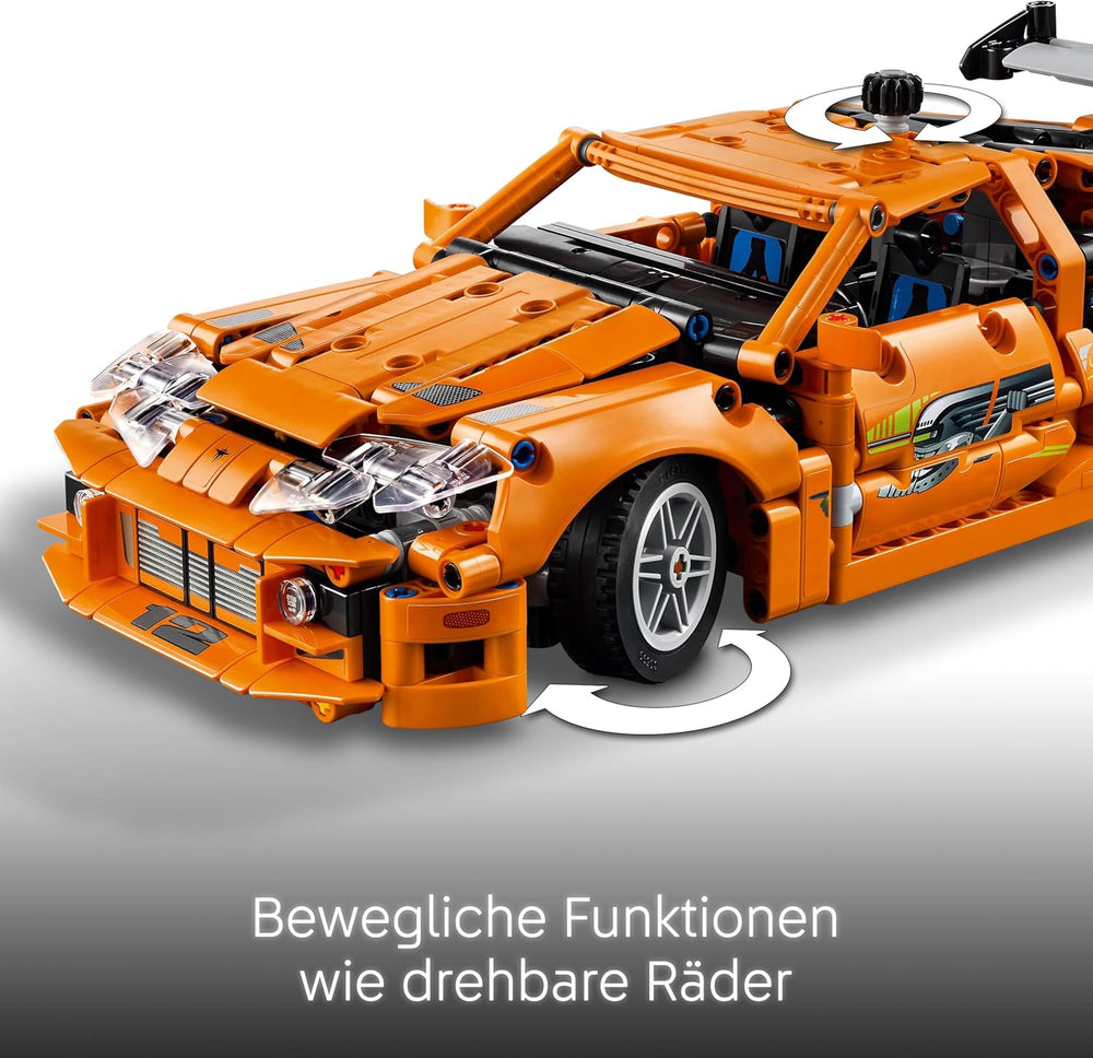 LEGO Technic Fast and Furious Toyota Supra MK4 - Spielzeug Auto - Mit 6-Zylinder-Motor & aufklappbaren Türen - Modell Set für Jungen und Mädchen ab 9 Jahren - Geschenkidee zum Geburtstag 42204