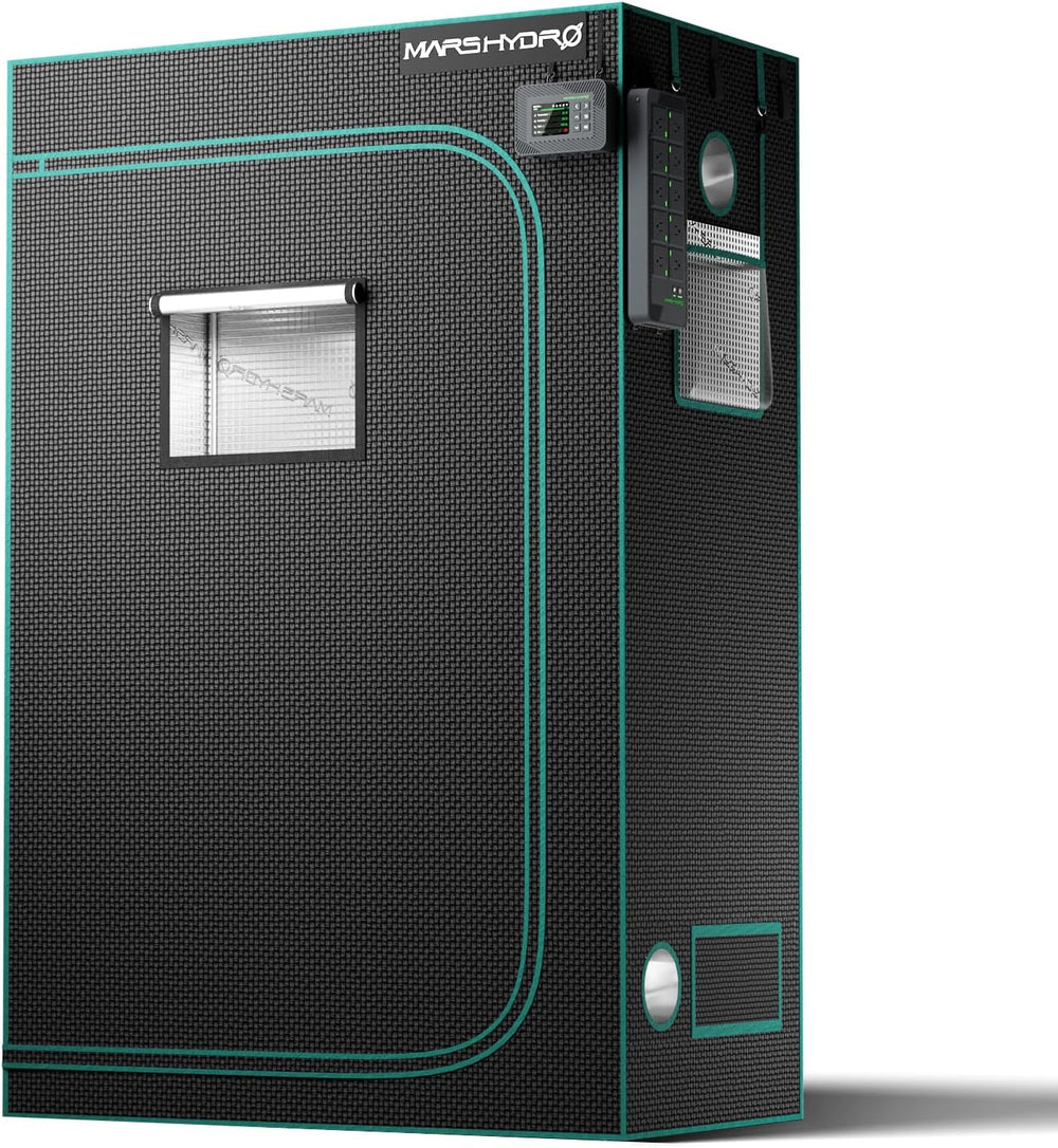 Cort de creștere MARS HYDRO 60x60x140cm, Cort de creștere pentru interior, Corturi de creștere din Mylar reflectorizante pentru hidroponie, Tavă inferioară detașabilă, pentru spațiu de creștere a plantelor