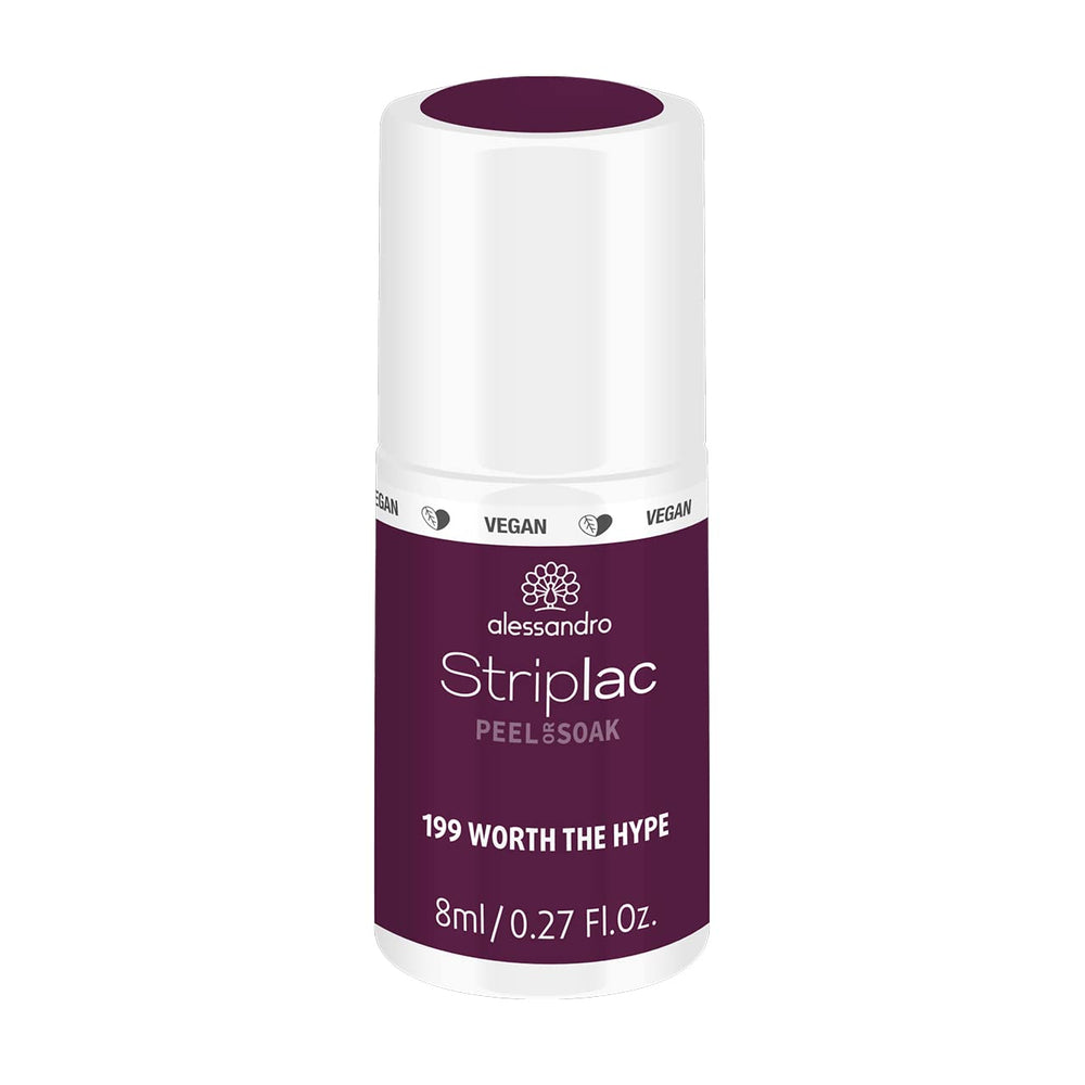 alessandro Striplac UV-Nagellack Flat White – Schonend und langanhaltend – Einfache Entfernung dank Peel-Off-Technologie – Vegan und tierversuchsfrei – 8 ml
