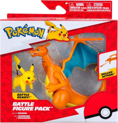 Pokémon PKW3459 - Battle Figure Pack - Glurak & Pikachu, Glurak mobil cu Pikachu Action figures Naty Shop Titlu implicit