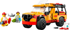 LEGO City Lifeguard Emergency Vehicle - Vehicul de teren cu 2 minifigurine și rechin - Set de construcție pentru fete și băieți cu vârsta peste 6 ani - Idee de cadou pentru surferi și fani ai sporturilor nautice 60453 Seturi de constructie Besuche den LEGO-Store