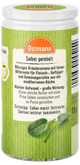 Ostmann Gewürze - Salbei gerebelt | Würziges Kräuteraroma für Fleisch- und Gemüsegerichte | 10 g in der Dose