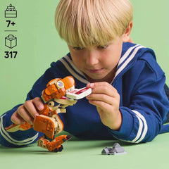 LEGO Jurassic World Little Eatie: T.Rex, jucărie de construcție pentru băieți și fete de la 7 ani, set de construcție cu dinozaur, cadou pentru copii, model cu gură, cap și coadă mobile 76967 Seturi de constructie Besuche den LEGO-Store