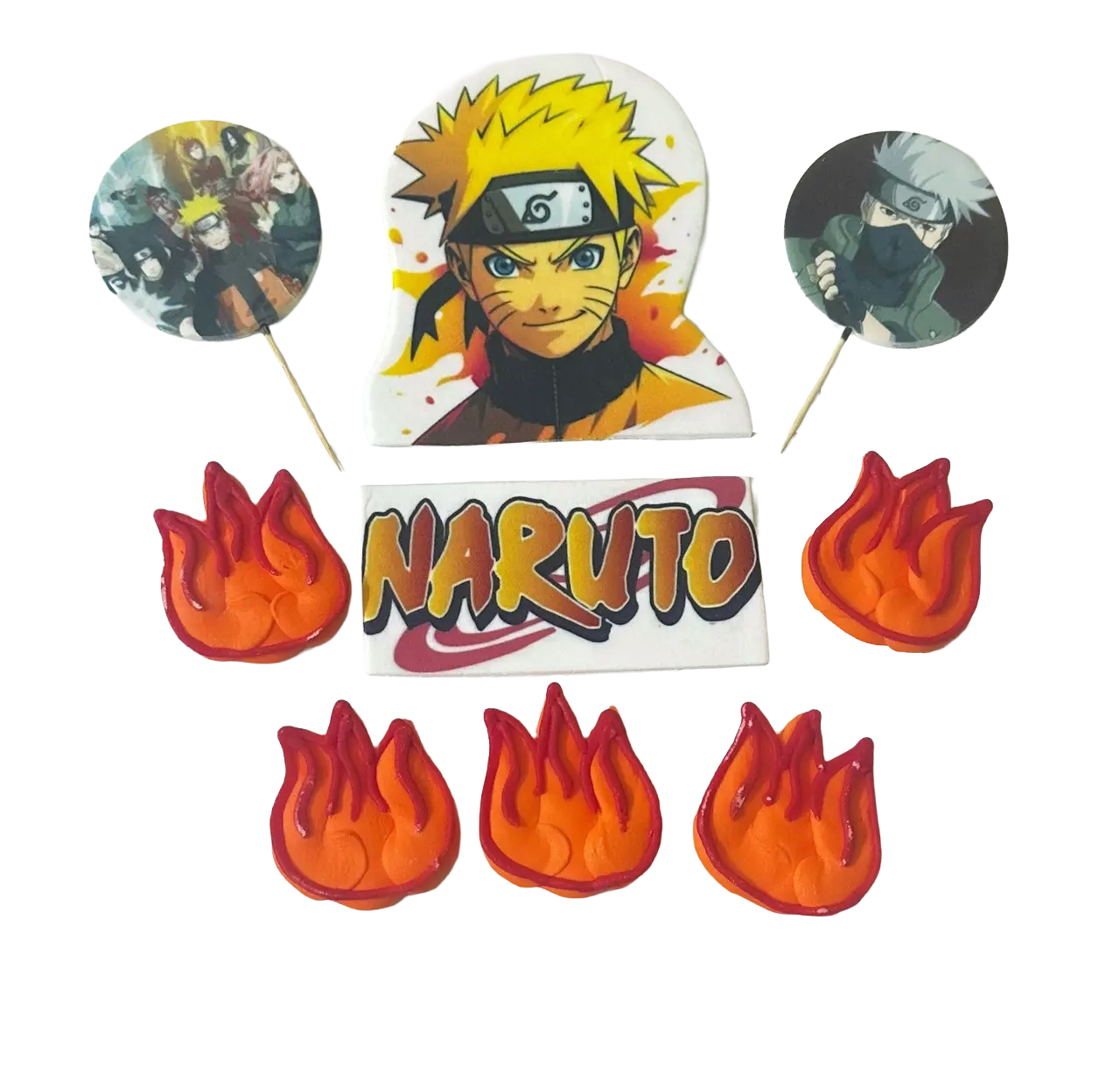 Set 9 decoratiuni comestibile, NARUTO