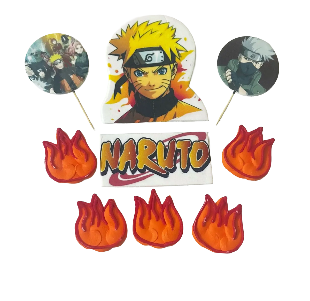 Set 9 decoratiuni comestibile, NARUTO