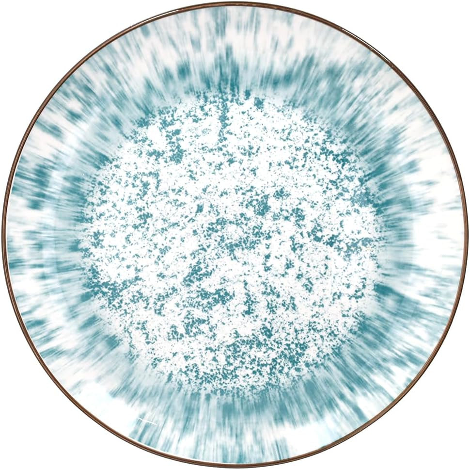 Kalos, set de veselă pentru 6 persoane, 18 piese, porțelan, albastru deschis