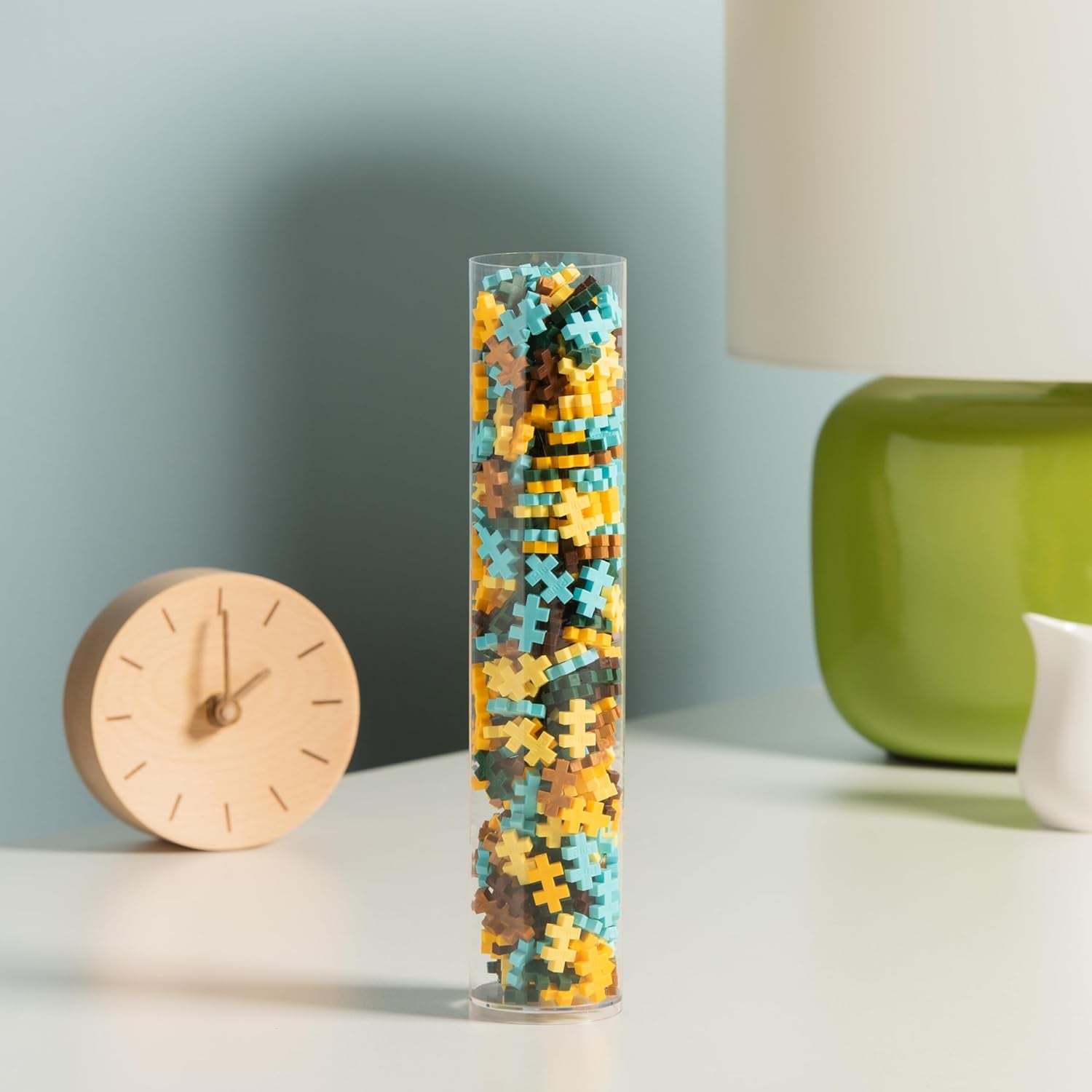Plus-Plus 5163 Geniales Konstruktionsspielzeug, Sonnenblumen von Vincent Van Gogh, Inspired-Edition, Kreativ-Bausteine Tube, 350 Teile, Sunflowers